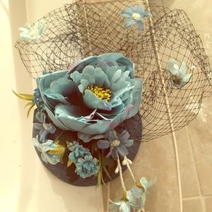 Blue flower hat
